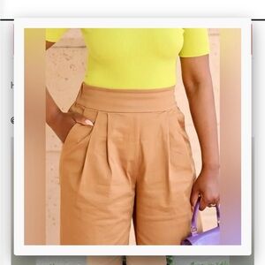 🚨Tan High-Waisted Pants